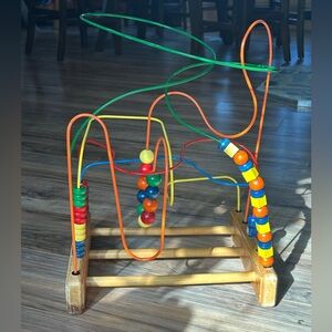 Vintage Anatex Enterprises Rollercoaster Bead Maze 20in tall